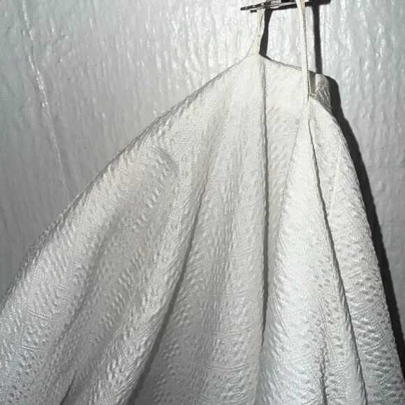 Vintage Hawaiian 1940s Handmade White Palaka Holoku Wedding Dress W/Train Loop - Picture 3 of 11